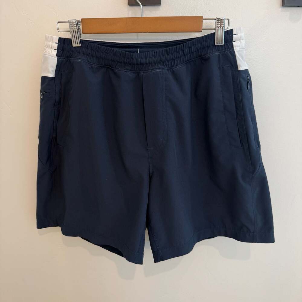 Birddogs Boom Classic Lined Gym Shorts Navy Blue Size Large